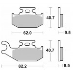 Тормозные колодки SBS Sport Brake Pads, Sinter/Carbon 767SI